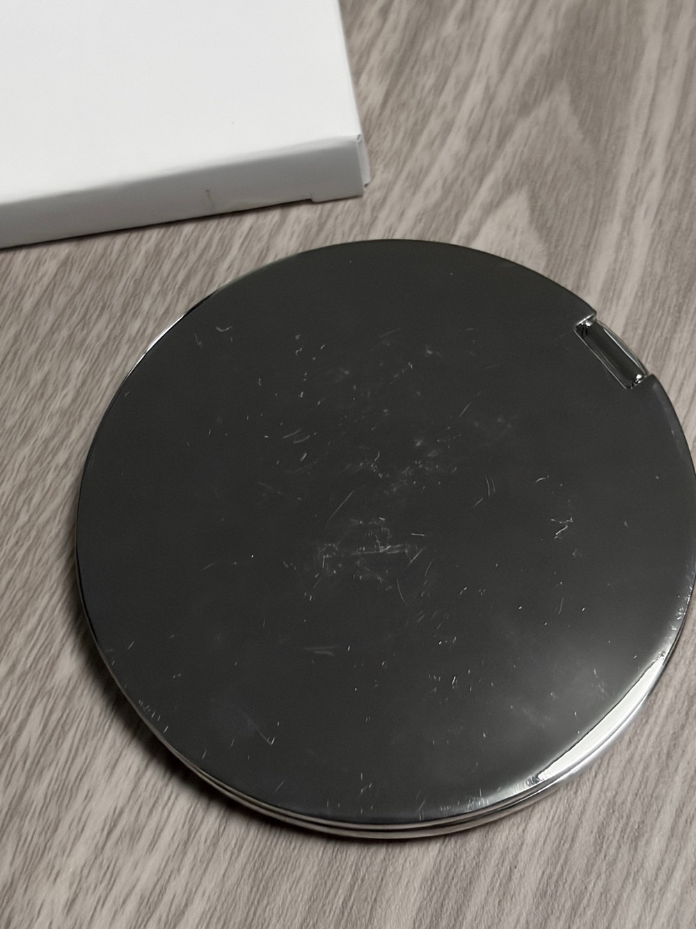 Dior Metallic Silver Logo Compact Mirror - Picture 2 of 3